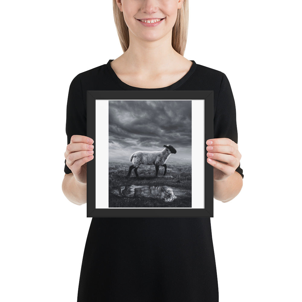 Framed photo paper poster