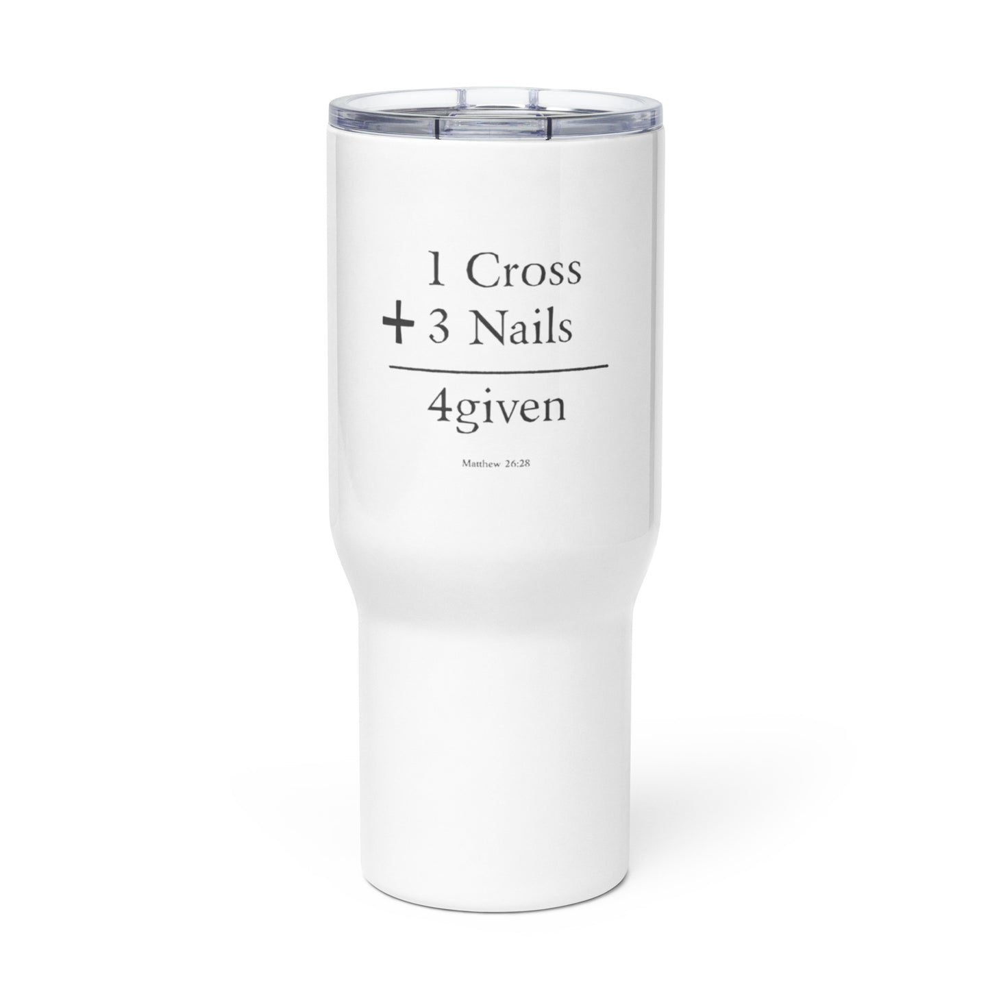 Travel mug with a handle