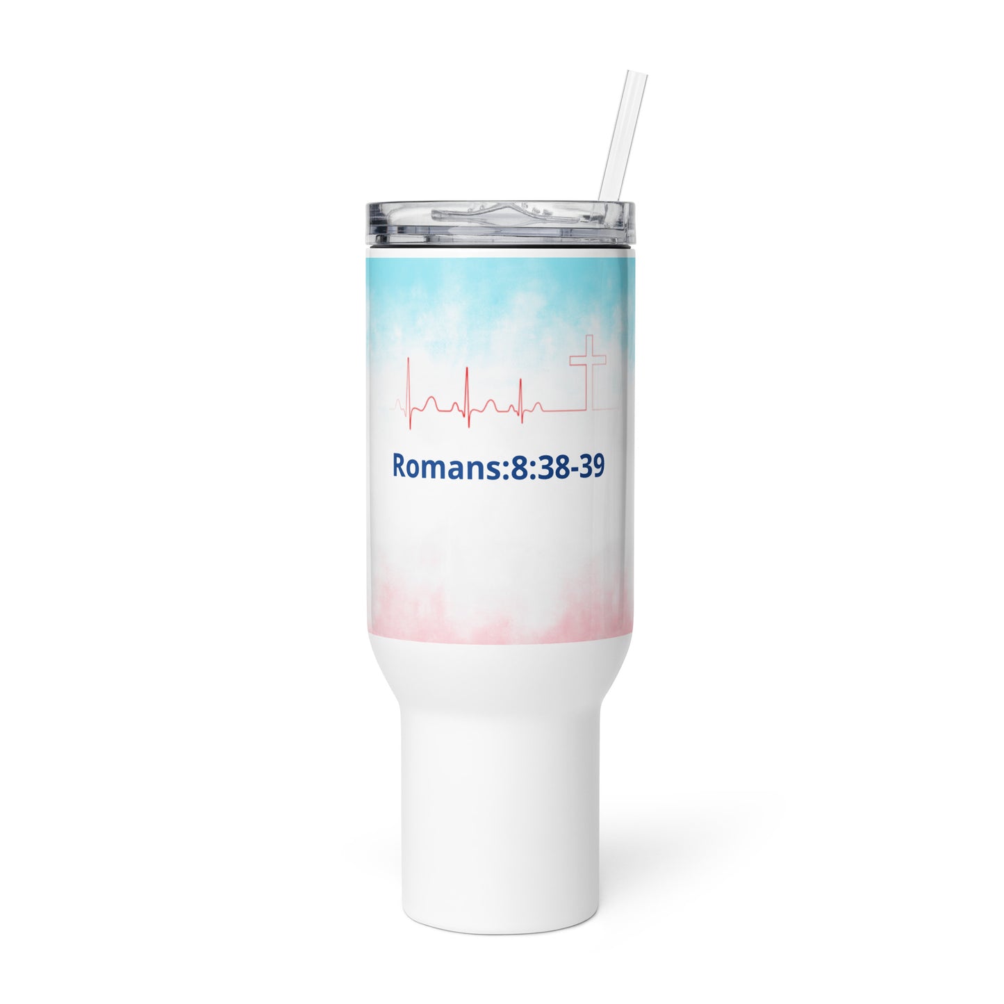 Travel mug with a handle