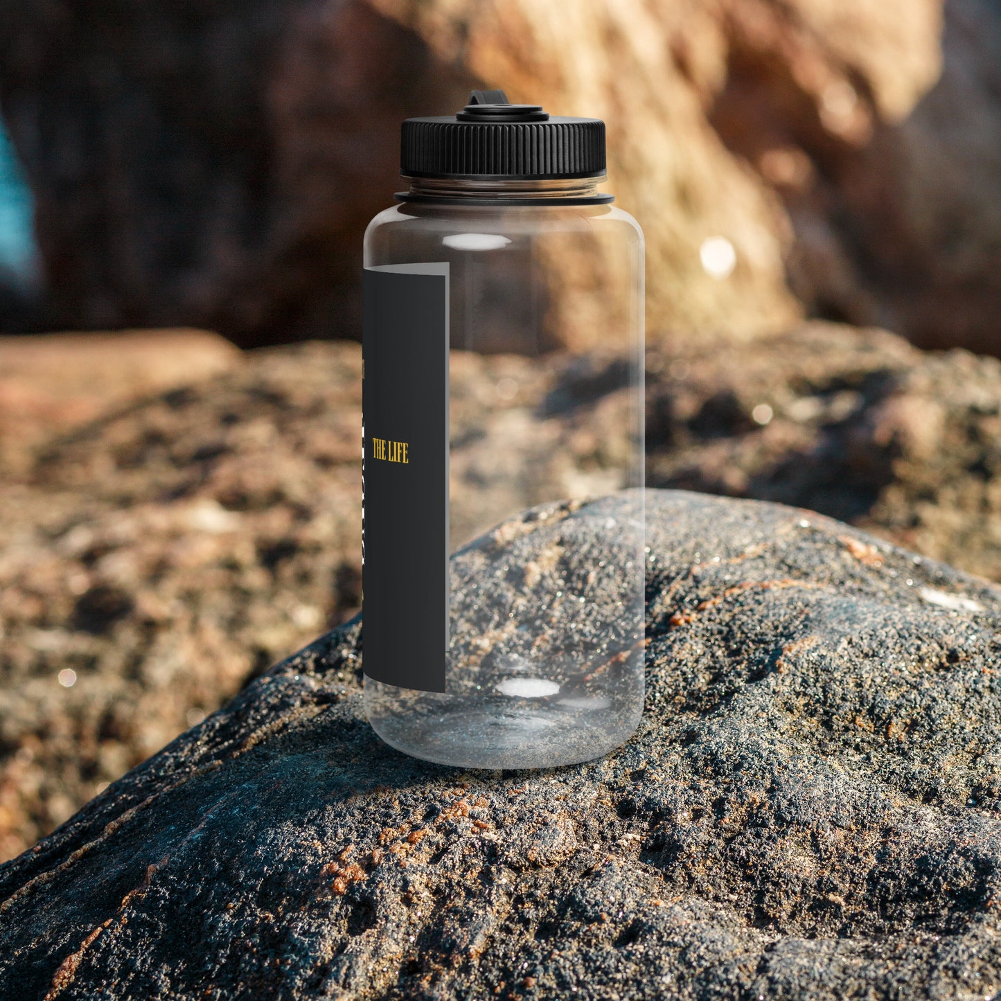 Wide mouth plastic water bottle