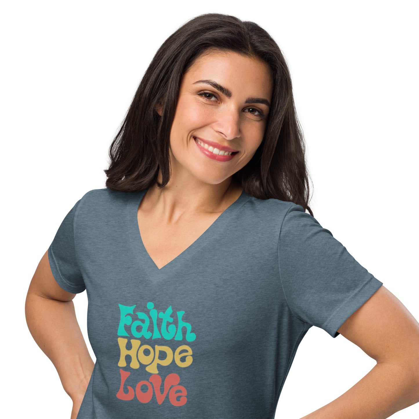 Women’s relaxed v-neck t-shirt