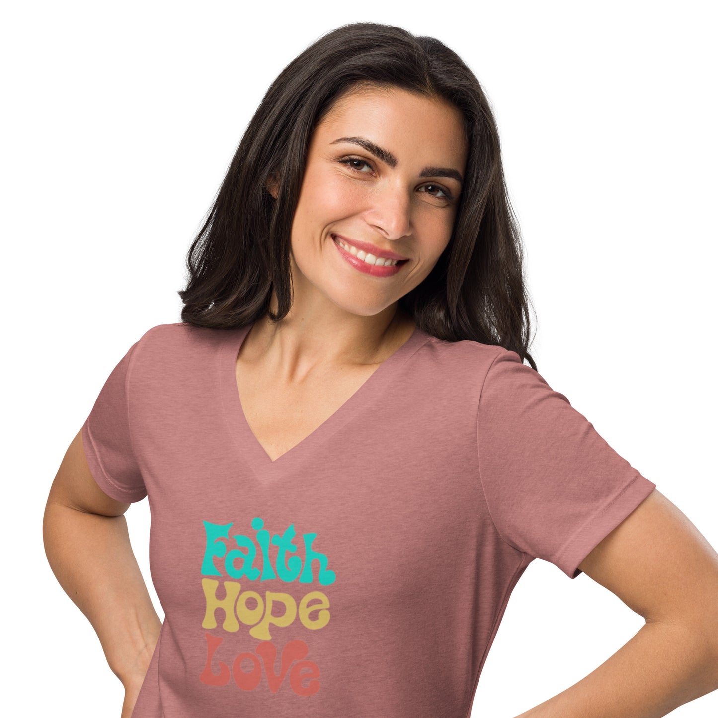 Women’s relaxed v-neck t-shirt