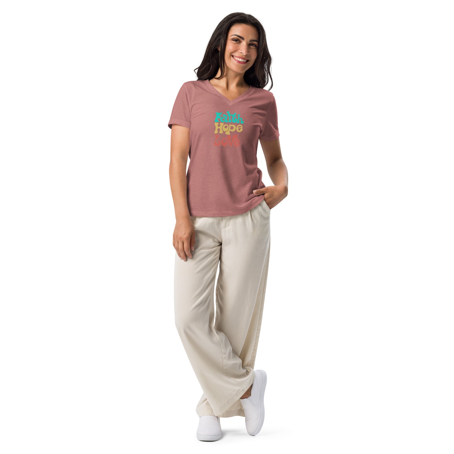 Women’s relaxed v-neck t-shirt